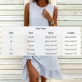thumbnail image 3 of YuXingFu Womens Cotton Dresses Casual Mid-Length Crew Neck Plus Size Womens Dress Sleeveless Seersucker Casual Summer Light Blue S, 3 of 6