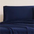 thumbnail image 3 of Juego de 2 fundas de almohada estándar, ropa de cama, algodón orgánico, azul marino, 3 of 5