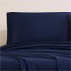 thumbnail image 3 of Juego de 2 fundas de almohada estándar, ropa de cama, algodón orgánico, azul marino, 3 of 5