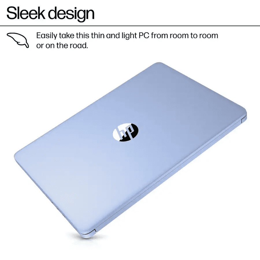 HP Laptop for Student and Business, 14" HD, Intel N150, 4GB RAM, 192GB Storage(128GB UFS +64GB MSD), 1-Year Office 365, Windows 11 Pro, Fast Charge,Blue