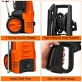 thumbnail image 4 of Resenkos 3500PSI Electric Pressure Washer with Wheels-Orange, 4 of 9