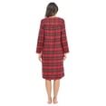 thumbnail image 4 of Ashford & Brooks Women's Flannel Plaid Long Sleeve Nightgown, 4 of 5