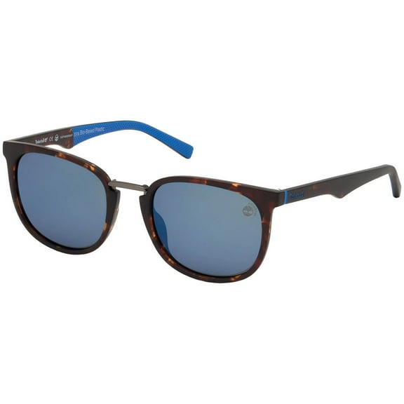 Timberland TB9175 5452D Men's Dark Havana Round Frame Sunglasses