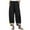 Black, variant on Ecqkame Women's Pants Casual Trouser Clearance Fashion Women Summer Casual Loose Cotton And Linen Pocket Printing Trousers Pants Black XXXXXL