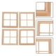 thumbnail image 2 of 4 piezas Mini Marcos de Ventana Modelo Muebles para Casa de Muñecas Decoración de Ventanas, 2 of 8