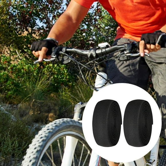 Toddmomy Bike Handlebars Tape 1 Pair EVA Black for Improved Grip and Control
