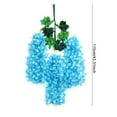 thumbnail image 2 of Yesbay 12 Pcs Artificial Wisteria Flowers Faux Wisteria Flowers Hanging Fake Flowers Vine for Patio Party Backdrop Home Indoor Decorations, 2 of 9