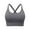 Dark Gray, variant on Bras for Womens Crisscross Back Lightweight Strappy Quick-Dy Elastic Breathable Running Athletic Comfort Underwear