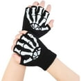 thumbnail image 6 of Likimi Toddler Kids Boys Girls Fingerless Gloves Print Thick Comfortable Soft Gloves Fall Winter Gloves Size 0-6 Months Black, 6 of 9