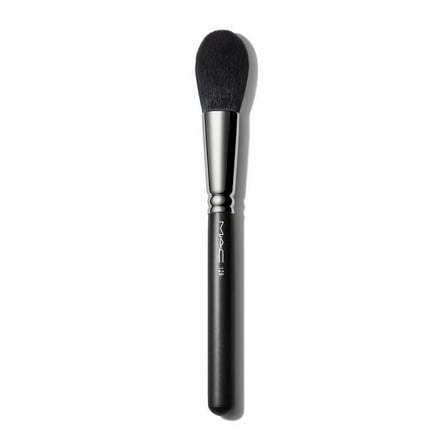 MAC 129 Powder Blush Brush Natural Hair Rounded Face Bronzer Blending Brush NEW