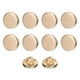 thumbnail image 1 of Uxcell 10 piezas 16L Botones de costura de metal redondos planos de 10 mm, botón de aleación de repuesto para traje de hombres y mujeres, abrigo, camisa, tono dorado, 1 of 7