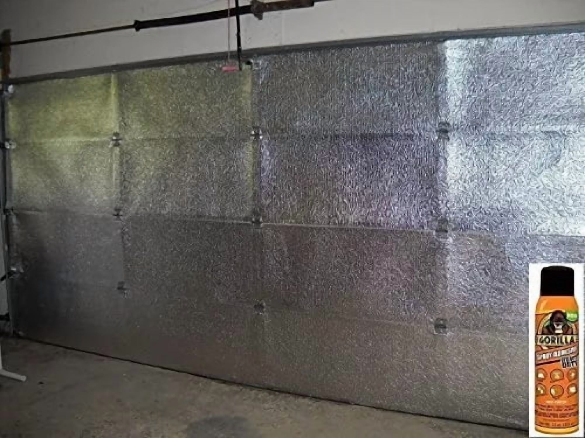Garage Door Insulation Kit R 8 Fits 12L x 8H (W/ SPRAY ADHESIVE)