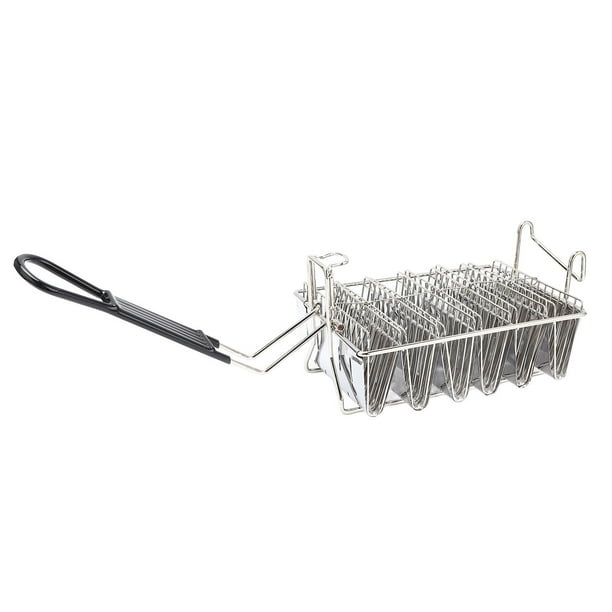 Cesta Para Freidora De Tortillas, Cesta Para Freidora De Conchas De Taco, En Forma De V, Apta Para Lavavajillas, 6 Conchas De Acero Inoxidable Para Restaurantes