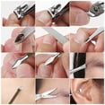 thumbnail image 6 of Manicure set Stainless Steel Nail Clipper, 12PCS Grooming Kit for Men &Women Fingernail Toenail Clippers Cutter, 6 of 6
