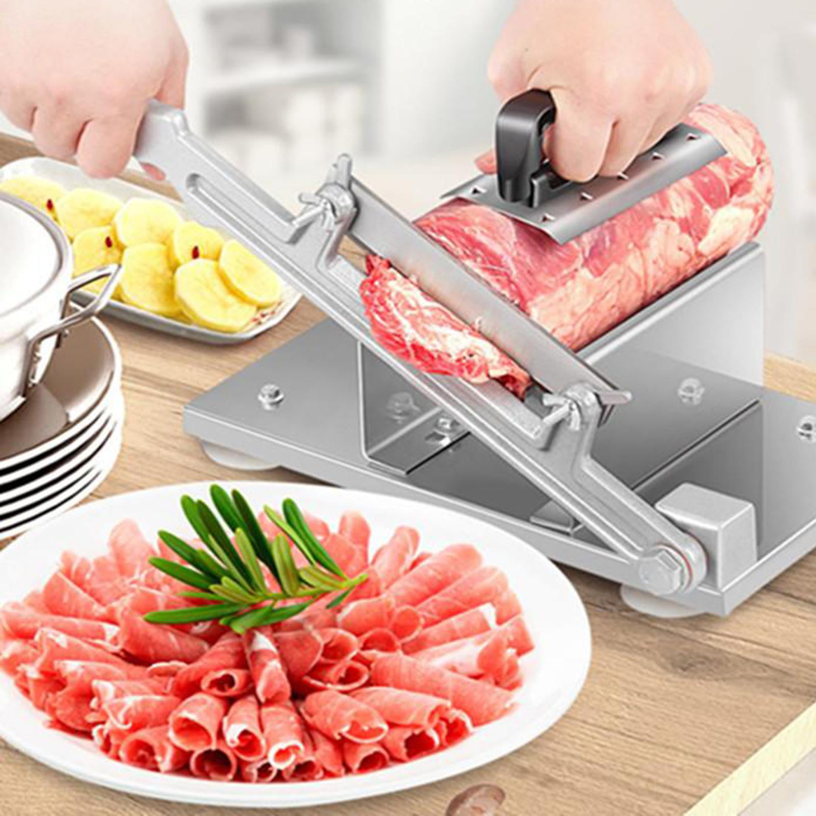 Details about   Frozen Meat Slicer Steel Beef Cutter Thin Cutting Machine Hotpot Sandwiches 