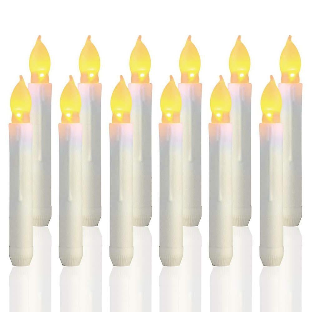 Bougies Chauffe-plat Sans Flamme à LED Scintillantes, Lampes Romantiques Ci-après Les, Décor De Fête De Mariage Et De Noël, 1 PC, 6PCs