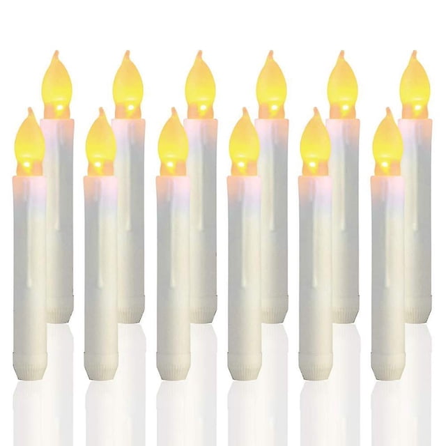 12 velas cónicas LED sin llama, velas flotantes de Harry Potter con pilas compatibles con fiestas, aulas, bodas, decoración navideña