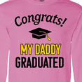 thumbnail image 4 of Inktastic Congrats My Daddy Graduated with cap Long Sleeve T-Shirt, 4 of 5