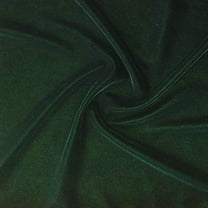 Micro Velvet Polyester 45" Short Pile 230 GSM Microfiber Fabric By The Yard For Sewing Apparel, Accessories, & Décor (Hunter Green, 1 Yard)