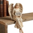 thumbnail image 4 of Guardian Angel Statue Figurine Hand-Painted Watching Over You Angel Figurine Engraved Encouragement Women Present Home Decor Ornament (1pcs), 4 of 10