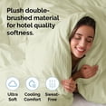 thumbnail image 4 of CGK Linens 2-Piece Premium Duvet Cover Set - Twin Size Soft Comforter Cover With Zipper & Matching Pillowcases, Light Sage Green, 4 of 7