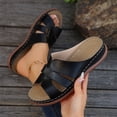 thumbnail image 6 of YOUYEDIAN Orthopedic Sandals for Women Beach Open Toe Arch Support Shoes Summer Comfortable Non Slip Slip on Wide Slippers, 6 of 7