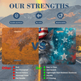 thumbnail image 7 of 1 Pcs 2D Flat License Plate Covers & Frames, American Flag Hat Wearing Cat For Decorative Front, Waterproof For Decoration Aluminum License Plate Covers & Frames Cover For Men Women, 12" X 6", 7 of 7