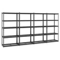thumbnail image 1 of Gymax 4PCS 5-Tier Metal Shelving Unit w/ Adjustable Wire Racks 2000 lbs Capacity, 1 of 10