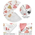 thumbnail image 2 of FMSHPON Valentines Mother's Day Hearts Xmas Christmas Tree Skirt Stand Mat for Holiday Party Decoration Indoor Outdoor 48 inches, 2 of 6