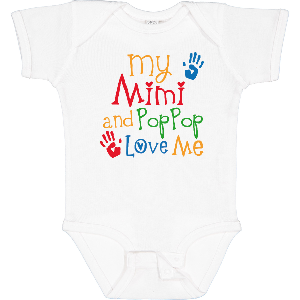 Inktastic Mimi and Poppop Love Me Boys or Girls Baby Bodysuit