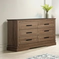 thumbnail image 2 of New Classic Furniture Coventry Hall Wood 6-Drawer Dresser in Pecan, 2 of 6