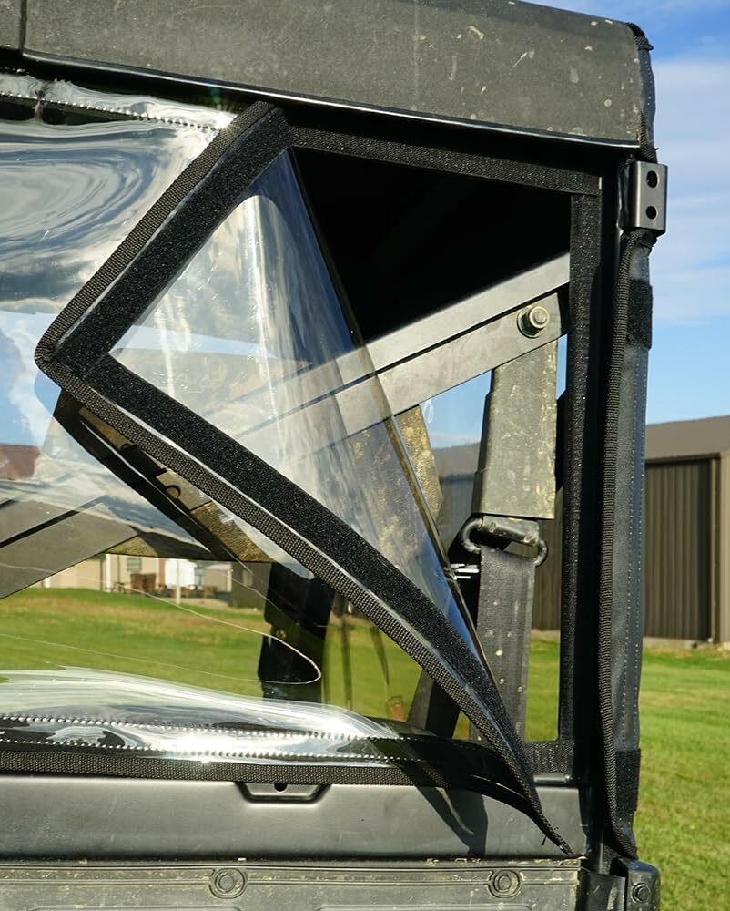 Seizmik UTV Soft Door Kit with Rear Window Compatible with Full Size Polaris Ranger 570 (2016-2023), 700 (2009), and 800 XP (2009-2014) Models | with Zippered Windows | Side by Side Accessories