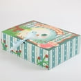thumbnail image 4 of 12 Packs Of Christmas Theme Pattern Gift Boxes With Lids, Foldable Gift Wrap Boxes With Ribbon Hard Cardboard (4 Pcs Per Style), 4 of 5