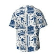 thumbnail image 2 of Fotbe Skiing Enthusiast print Short Sleeve Button Down Shirts for Men Casual Summer Beach Wrinkle Free Shirt-XX-Large, 2 of 7