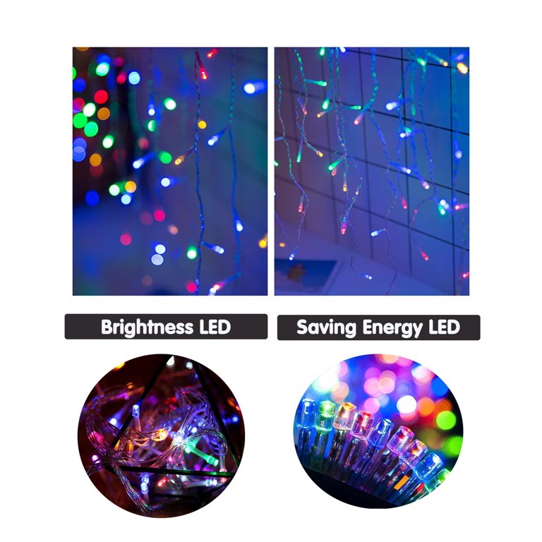 Weillsnow 164ft 500 LED Christmas Lights, Waterproof 8 Twinkle with Memory Functions Christmas Tree Lights for Indoor Outdoor CH