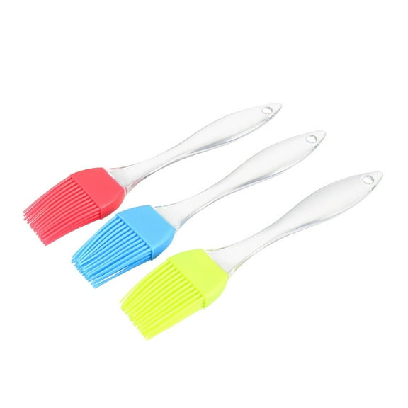 Uxcell Basting Pastry Brushes for BBQ Grill Barbecue Baking Kitchen Cooking Silicone Multicolor 3 Pack
