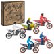 thumbnail image 1 of Toy Motorcycles Supercross a escala 1:24 moldeado a presión con Rider, paquete de 5, 1 of 9