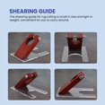 thumbnail image 3 of Shearing Guide for Carpet Trimmer Guide to Keep Your Rug  Uniform, Solid Acrylic Shearing Guide for Rug Tufting, 3 of 7