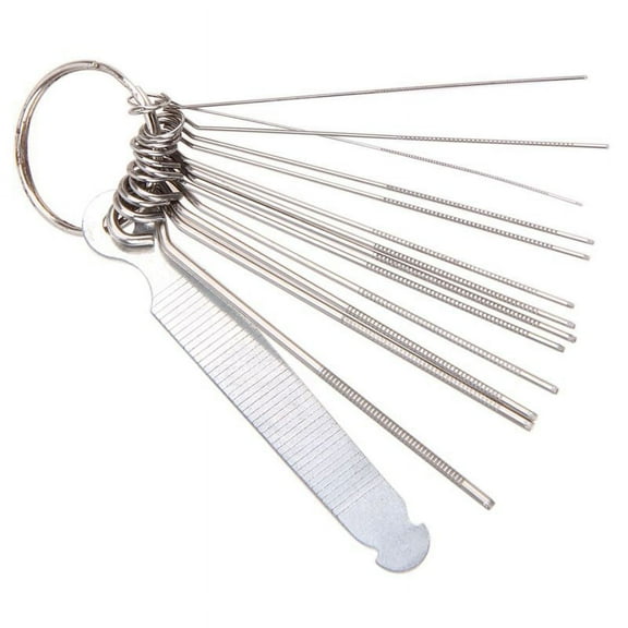 Guitar Nut Slotting Bridge Pin Hole Slot File Kit Saw Rods Filing Set Luthier_wm25