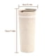thumbnail image 3 of Taza de vacío de paja de trigo Taza de vacío con asa a prueba de fugas Botella de agua de calibre pesado, beige Methold HA7123-04B, 3 of 6