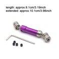 thumbnail image 3 of VONKY Rear Drive Shaft 1:12 Crawler Part Replacement for Wltoys 12423 12428 12429 Purple 1Set, 3 of 6