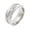 Silver, variant on Men Women's Feather Round Cubic Zirconia Ring Vintage Stainless Steel Personalized Hip Hop Ring Band Finger Jewelry Gold Size 9
