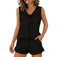 thumbnail image 2 of BOVXNPU Pajama Set For Women 2 Peice Pajama Set Women Sleepwear, 2 of 8