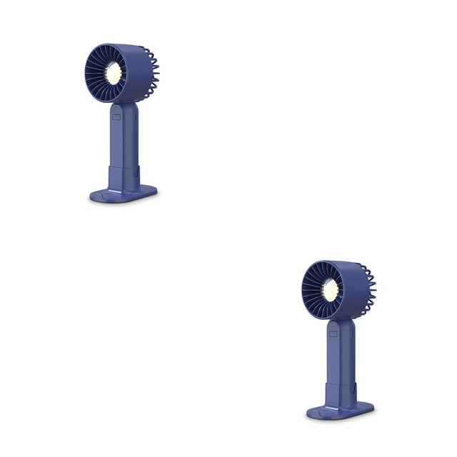 Matsuzay Ventilador de mano Refrigeración recargable personal Refrigerador portátil de bajo ruido Azul Type1 NO1