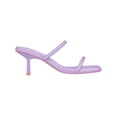 thumbnail image 2 of Women's Mules Square Toe Two Strap Low Kitten Heel Low Heeled Sandals, 2 of 5