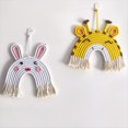 thumbnail image 4 of Iris Colgante de Pared Macramé Tejido Iris Colgante de Pared Tejido A Mano Iris Fawn/León Iris Arte de la Pared Decoración de la Pared,C, 4 of 5