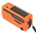 thumbnail image 5 of Hand Crank Radio AM FM SW1 SW2 Solar Emergency Weather Radio with LED Flashlight for Outdoor Camping Orange, 5 of 5