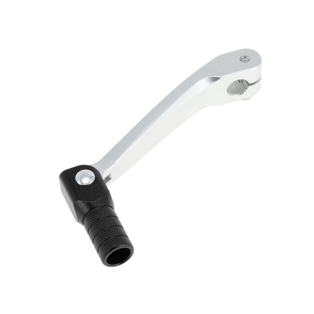 Palanca de cambio de motocicleta plegable para Honda CRF150F 2003-2017, aleación de aluminio, brazo de palanca de cambio, tono plateado con cabeza negra