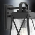 thumbnail image 4 of Urban Ambiance Luxury Coastal Outdoor Wall Light, Size: 15-3/4"H x 8-3/8"W, with Transitional Style Elements, Midnight Black Finish and Clear Water Shade, UHP1053, 4 of 7