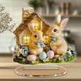 thumbnail image 5 of Wooowa Easter 2D Visual Table Decor Craft Ornament Home Living Room Bedroom Tabletop Spring Holiday Festival Decoration Accent, 5 of 9